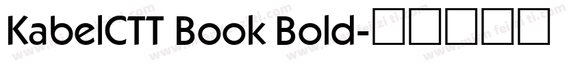 KabelCTT Book Bold字体转换